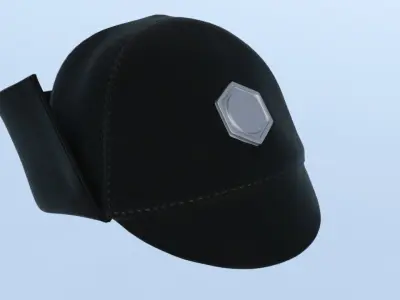 Officer Uniform cap 3D model