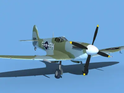 Supermarine Spitfire Mk IXb V07 3D model