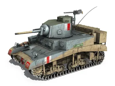 M3 Light Tank Honey - 28078 3D model