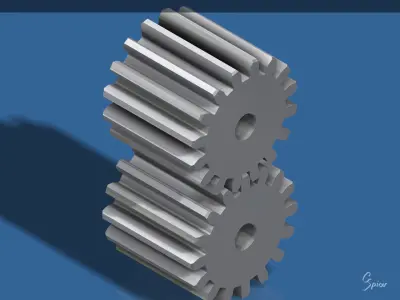 Custom Worm Gear Collection 01 3D print model