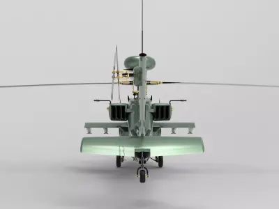 BOEING AH-64 APACHE  Low-poly 3D model purchase