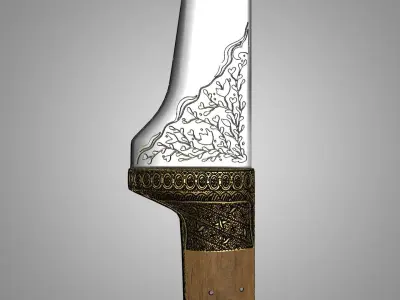 Dagger 3D model 2