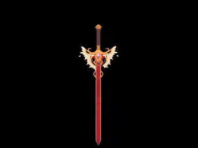 Free Sword Game Ready Free low-poly 3D model