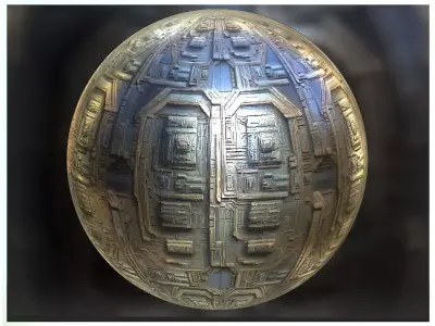 PBR Sci-Fi Seamless Realistic Material SBSAR 4k Texture 023 Texture