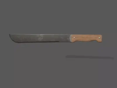 Machete Free low-poly 3D model buy