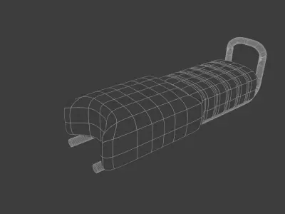 Bike Seat Low-poly 3D model