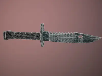 Bayonet M9 Low-poly 3D model