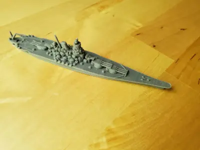 Japanese Yamato Class Battleship 3D print model