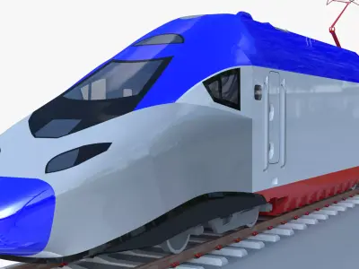 Alstom Avelia locomotive 3D model