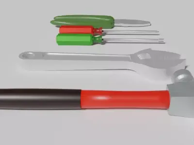 Blender Tool Model Pack Low-poly 3D model