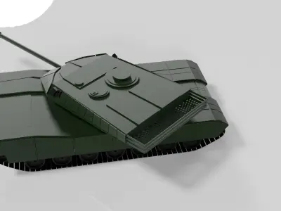 tank b20m Low-poly 3D model