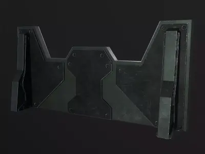 Militarry Barricade PBR Low-poly 3D model purchase