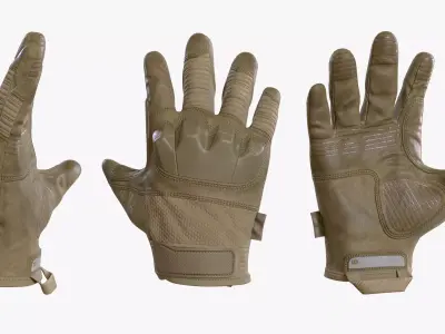 Tactical Gloves Low-poly 3D model order