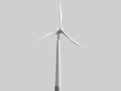 Wind Turbine Low poly  Low-poly 3D model