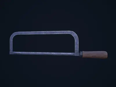 Hack Saw Low-poly 3D model
