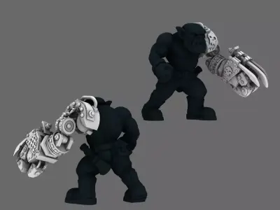 SO Blue Lads Elf Loot Power Claw Arm LEFT 3D print model