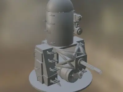 Phalanx CIWS Free 3D model purchase