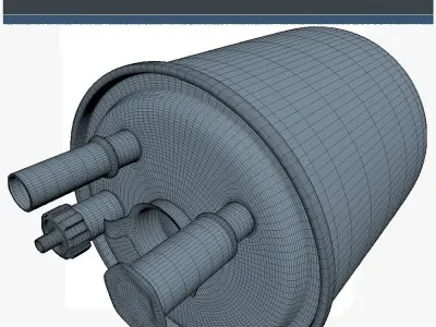 Fuel Filter Low SM Low-poly 3D model