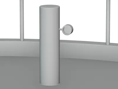Factory huge Oil Storage tank Free 3D model