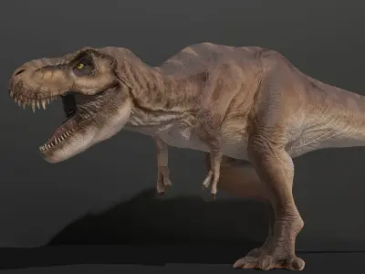 T REX Low-poly 3D model