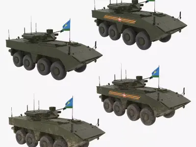 VPK-7829 Bumerang Green Collection 3D Model Pack