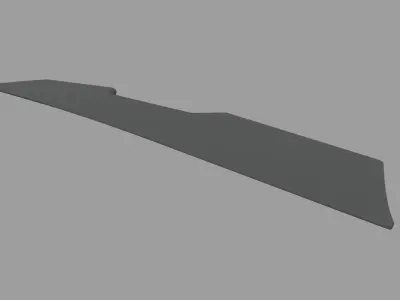 Car Spoiler 020 Low-poly 3D model