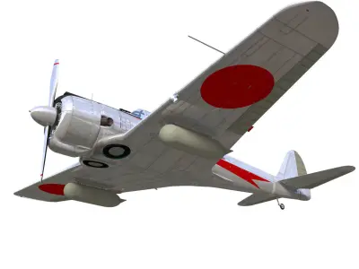 Ki43 Hayabusa type1 oscar 3D model purchase