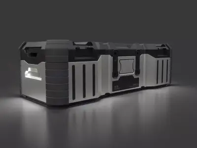 Sci Fi Crate AAA PBR Asset 3D model 3D model