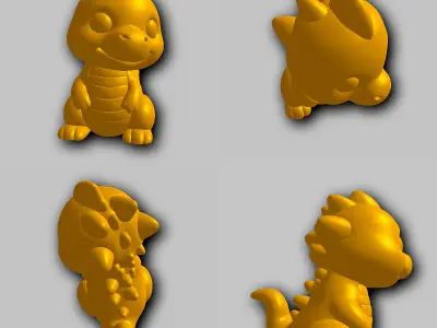 Dinosaur - Kawaii Animals Collection 3D print model