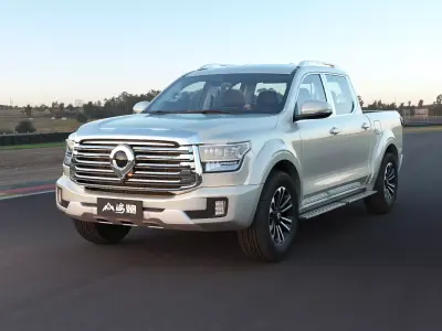 2024 GWM POER with lowpoly interior Low-poly 3D model