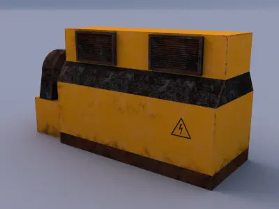 Power Generator Low-poly 3D model buy