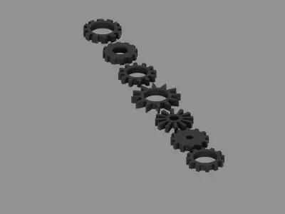 GEARS 3D model from CGTrader
