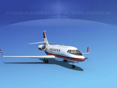 Dassault Falcon 2000 V02 3D model purchase