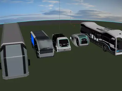 Future Mobility System Scene 3D model