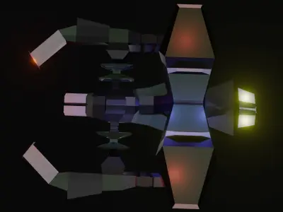 space ship Low-poly 3D model purchase