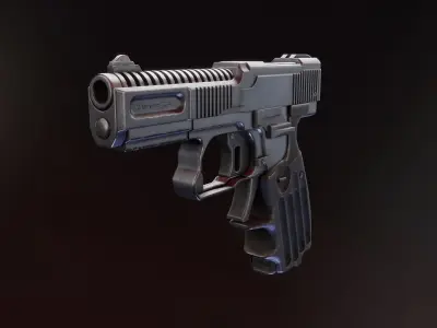 Shevchenko PSh4 Low-poly 3D model