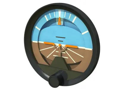 Aviation Instruments Six Pack 3D model