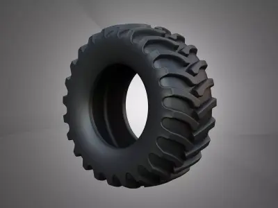 Front Tire - Combine 1688 3D model