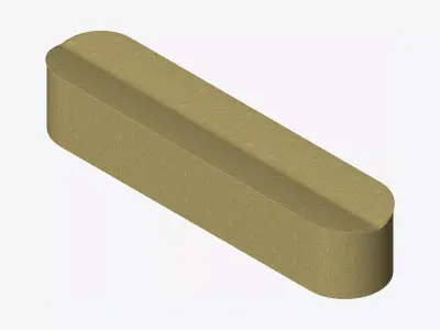 Furniture - Sofa - Contemporary - Number - Bench Low-poly 3D model