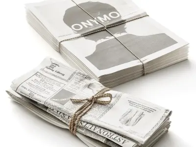 Newspapers 3D model