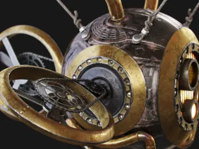 Steampunk Drone 3D model