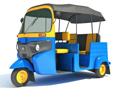 Mini Taxi 3D model