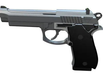 Beretta M9 3D model buy