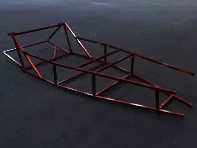 Lotus 7 chassis Free 3D model