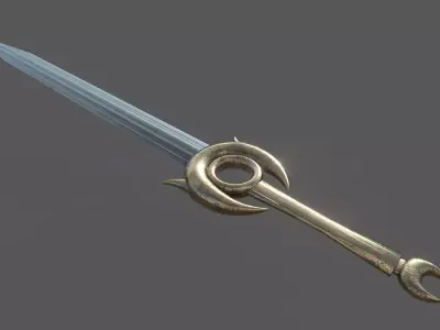 Zenith metal sword 3D model