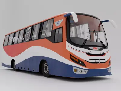 Hino 8j bus 3D model