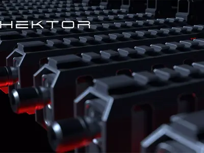 Hektor Rifle Low-poly 3D model