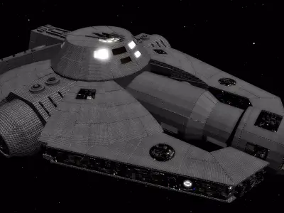 STAR WARS - YT2000 LIGHT FREIGHTER Low-poly 3D model