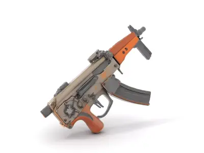 Vintage Carbine Rifle model pack Low-poly 3D model