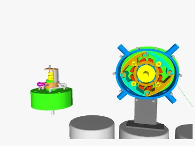 Compressed air energy and use system CAES US 3D model
